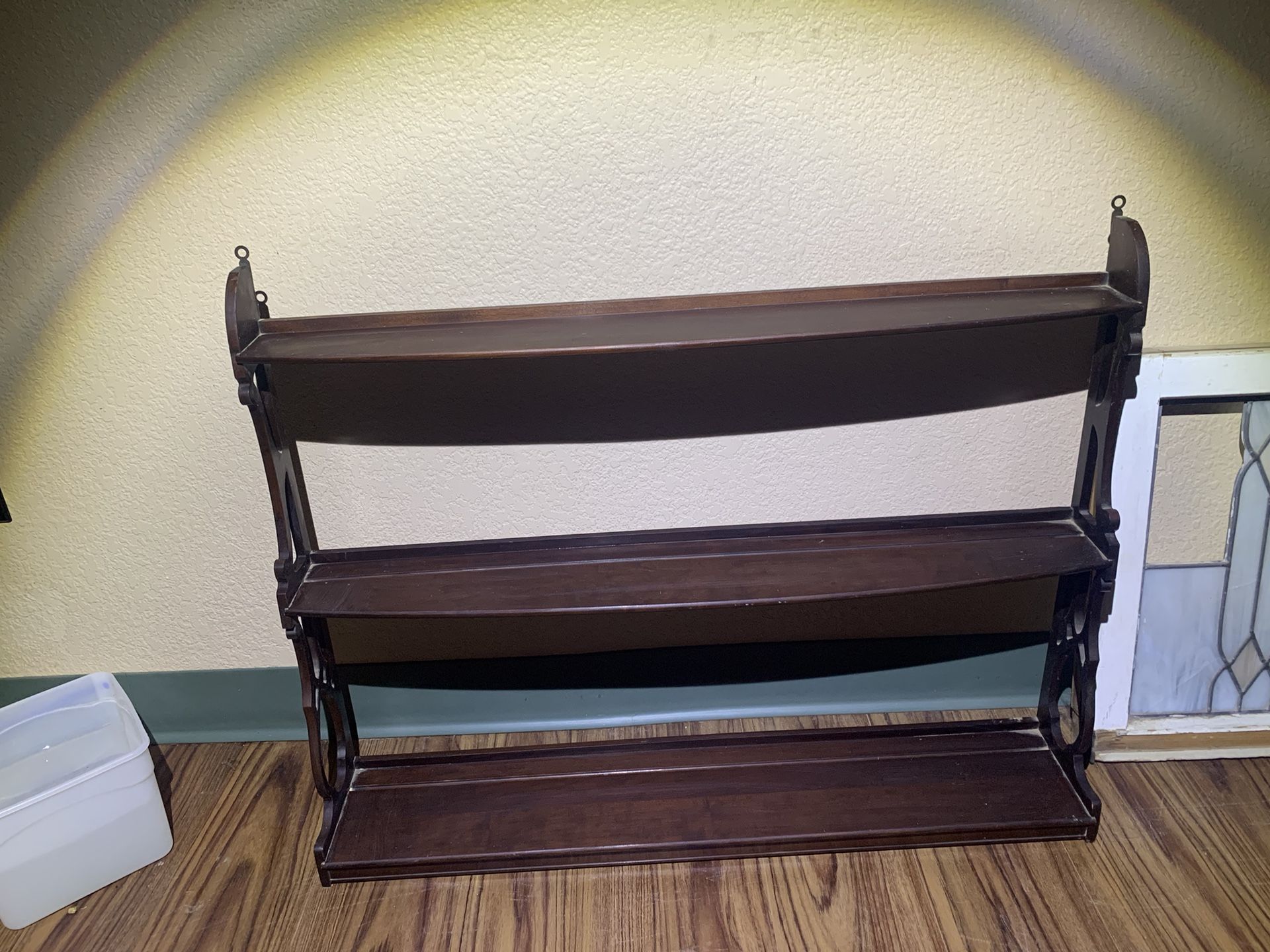 Antique Plate Display Shelf