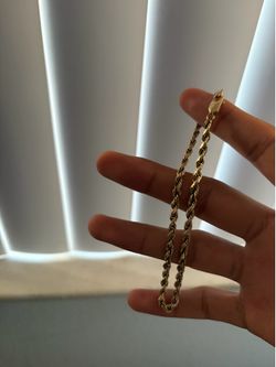 Solid Gold Rope Bracelet