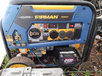 Firman Generator Tri Fuel 5 Hrs On It Unleaded Diesel Propane