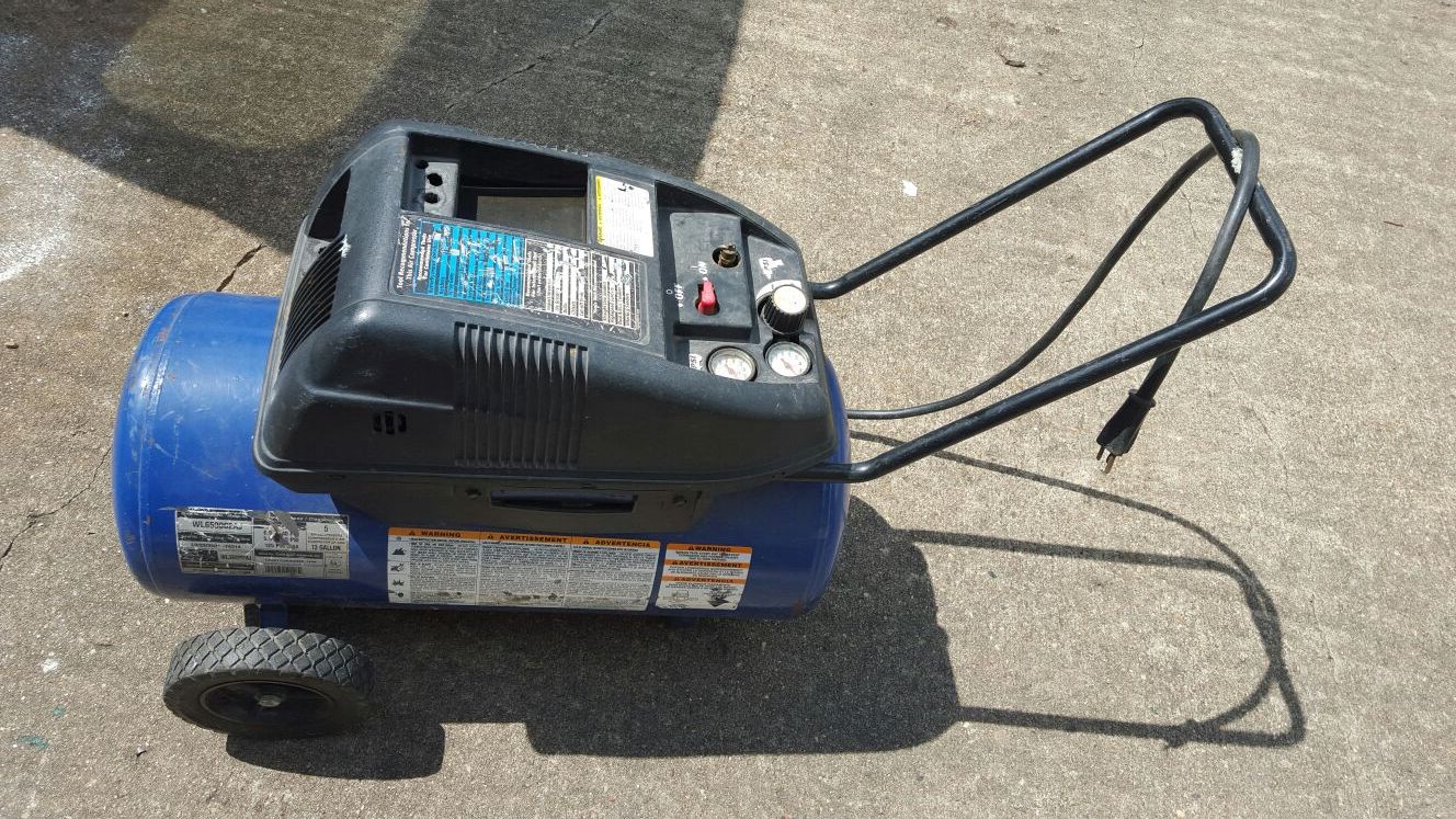 5HP CAMPBELL Hausfeld 13 Gallon ASME Horizontal Air Compressor