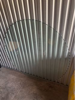 54” Table Top Tempered Glass Round
