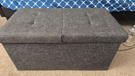 30" dark gray Ottoman with smart lift