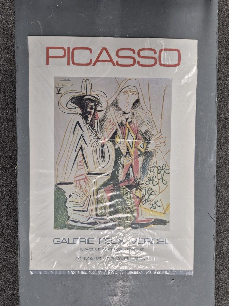🎨 Pablo Picasso Offset Lithograph Exhibition Poster 1972; Vintage Signed 🎨 