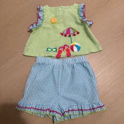 2 piece summer set, size 4