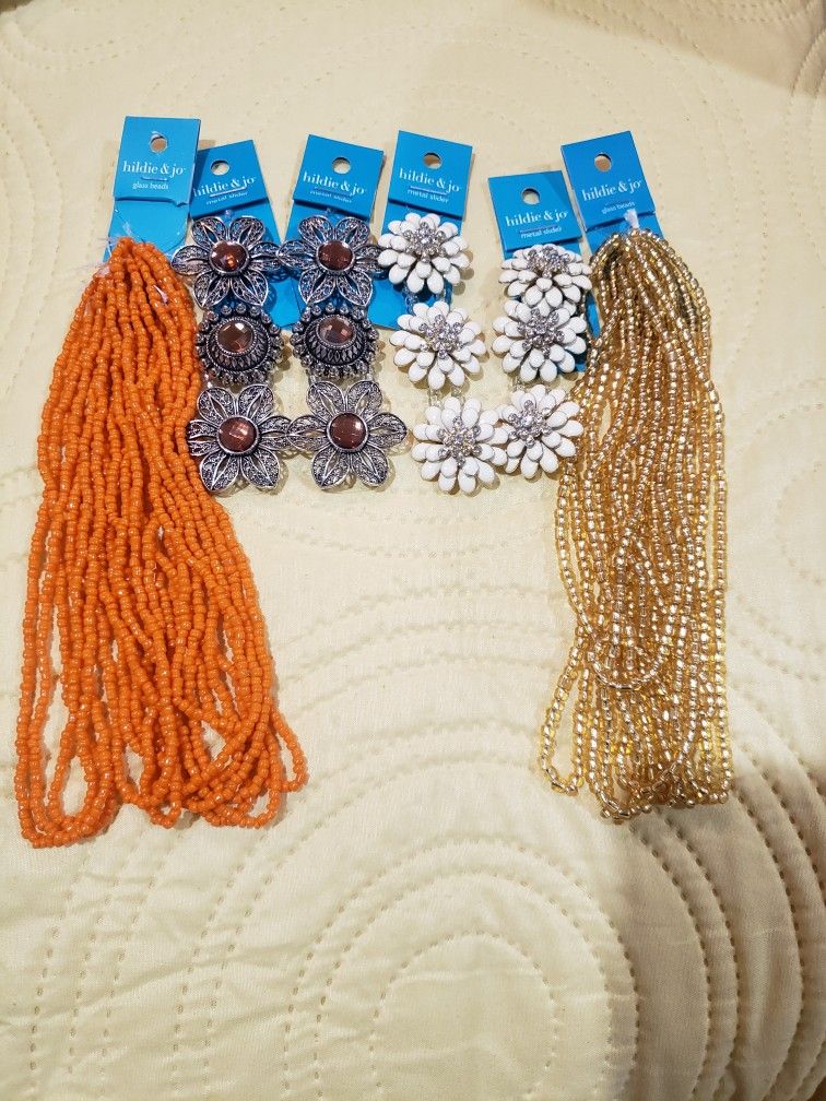 6 Strands Of Beads For Jewelry Making