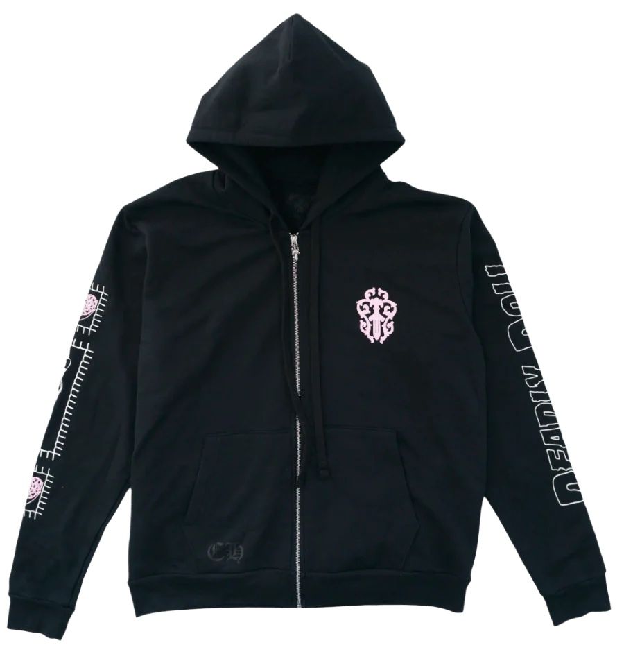 CHROME HEARTS DEADLY DOLL HORSESHOE ZIP UP HOODIE