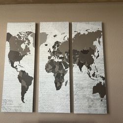 Map Art Home Decoration