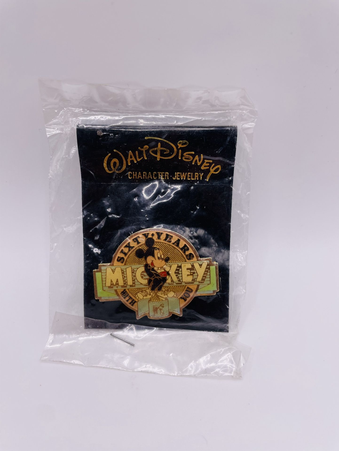 Vintage Disney Pin Mickey Mouse Sixty Years With You Disneyland Walt Disney