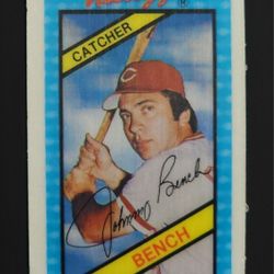 Johnny Bench 1980 Kellogg's 3D Super Star