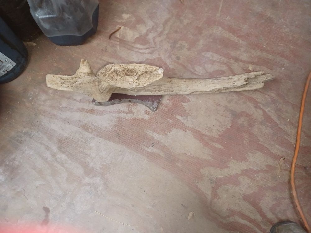 Driftwood Mounted To Slate 