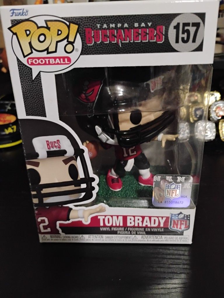 Brand New Tampa Bay Buccaneers Tom Brady Funko Pop #157