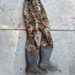 Ducks unlimited Canvas Waders Sz 10 Men’s