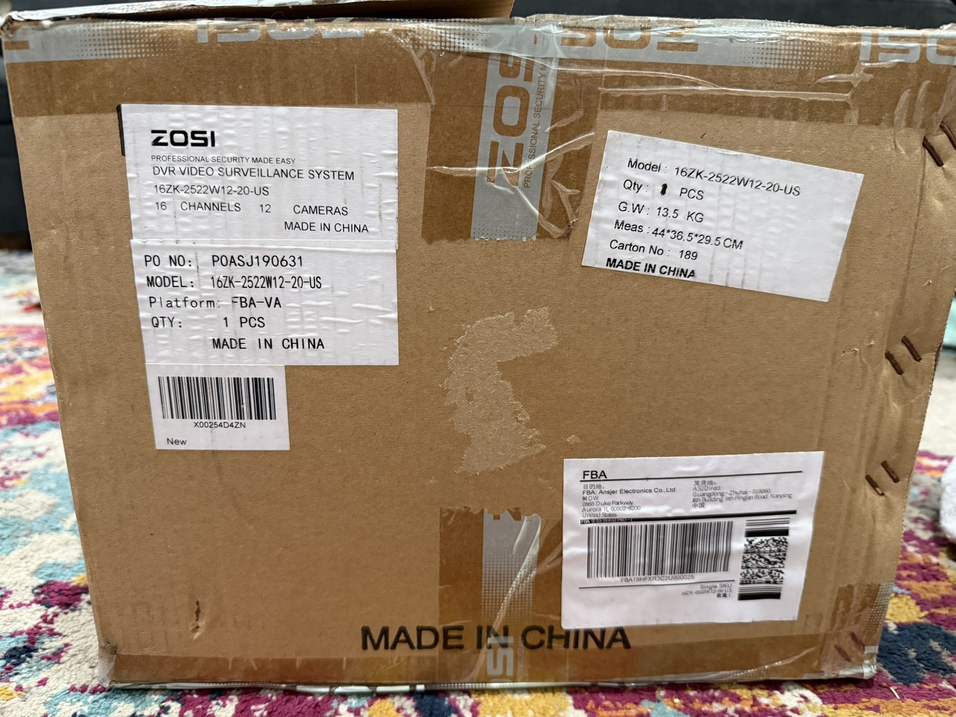 zosi dvr video surveillance system brand new