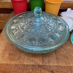 Candy Dish, Federal Glass Candy Dish, Indiana Glass