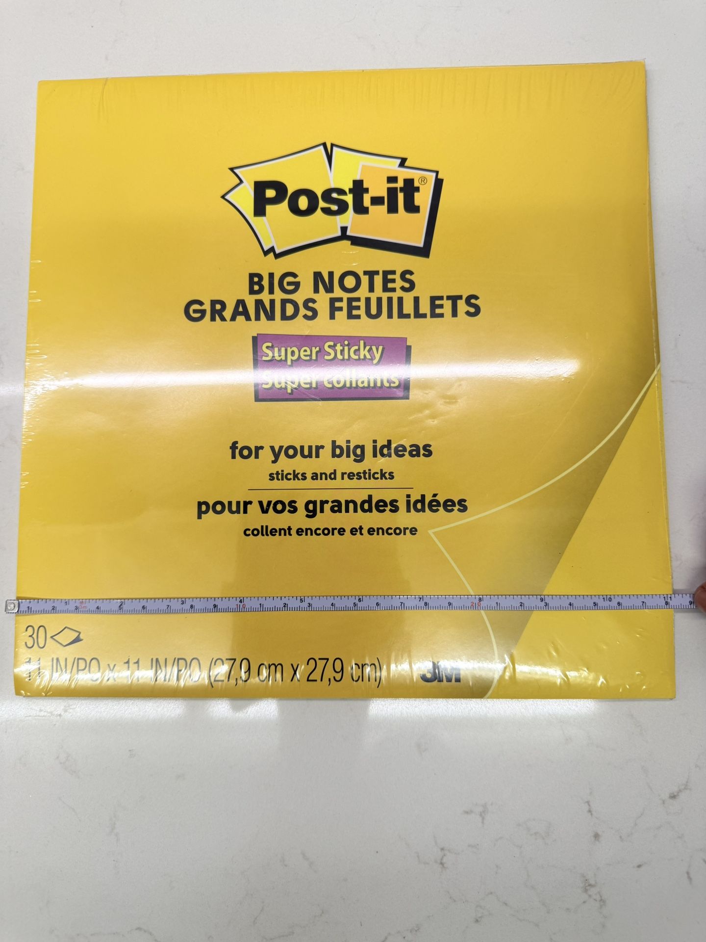 New oversized Post-it Big Notes 11 in x 11 in