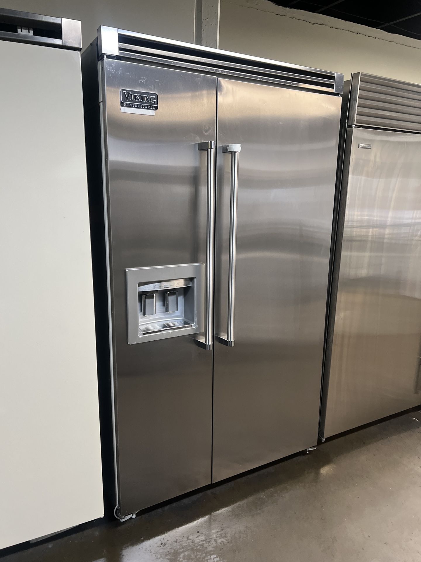 Viking 48”Wide Built In Stainless Steel Side By Side Refrigerator