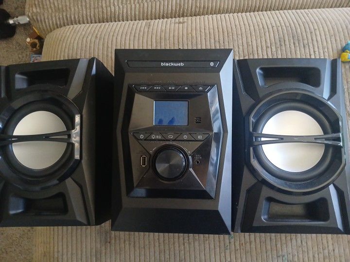Black Web Radio And Speakers 