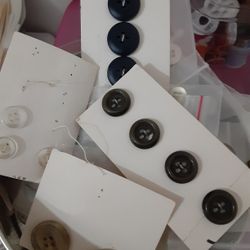 Two Containers Of Many Buttons