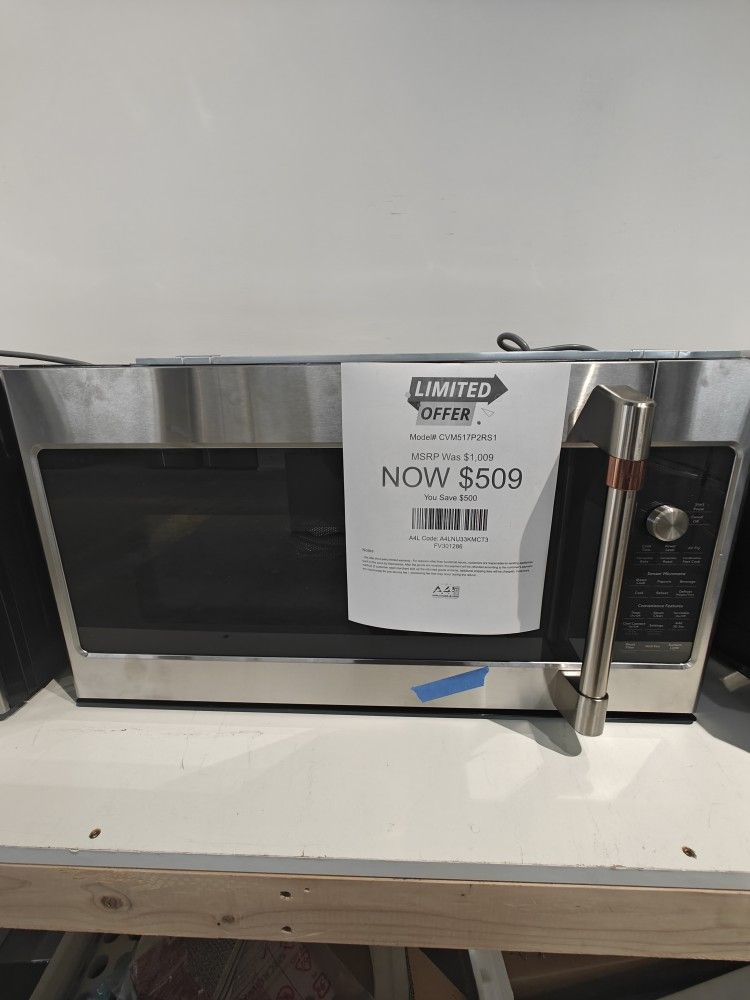 GE cafe microwave hood