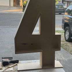 Wooden Number 