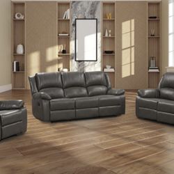 New 3 Piece Recliner Couch At In Sale / Free Delivery 