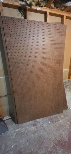 (4) sheets  1/4 in. x 4 ft. x 8 ft. Tempered Pegboard