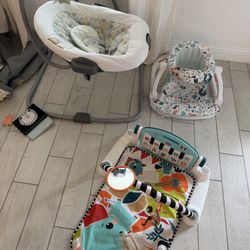 Baby Essentials Bundle – Bassinet, Swing, Bouncer, Seat & Play Mat
