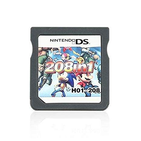 208 in 1 Nintendo DS reproduction cartridge for DS Lite/DSi/original DS