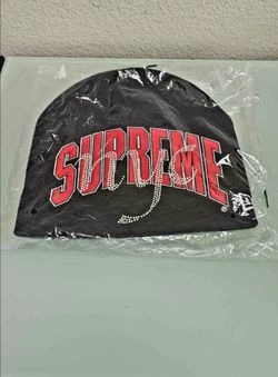 Supreme New Era Rhinestone Beanie Navy SS26 - Brand New / Sealed