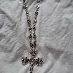 Chrome Hearts Cross Ball Chain Necklace
