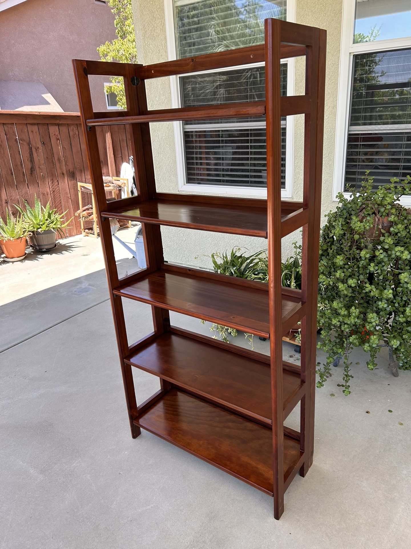 Pier One Imports 5- Tier Folding Bookcase.