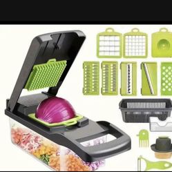 16pcs/set, Upgraded Vegetable Chopper, Multifunctional Fruit Slicer, Handle Food Grater, Vegetable S