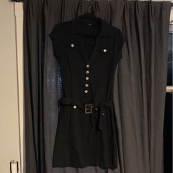 Guess Womens Knit Black Short Dress 