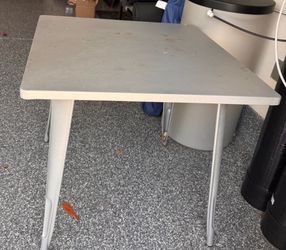 Silver Metal Table- free pickup!