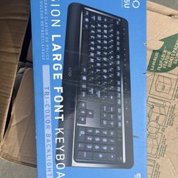 Dell 27 Inch Screen And Large Font Key Board