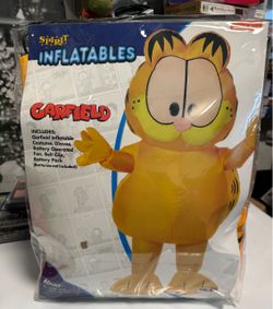 Garfield Inflatable Adult Halloween Costume – One Size Fits Most – Spirit Halloween