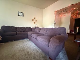 Purple La-Z-Boy Sectional Couch
