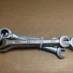 USA Craftsman Ratcheting Metric Wrenches Open End Box End