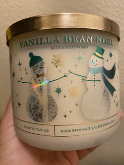 3 Wick Candle Bath & Body Works Candle Vanilla Bean