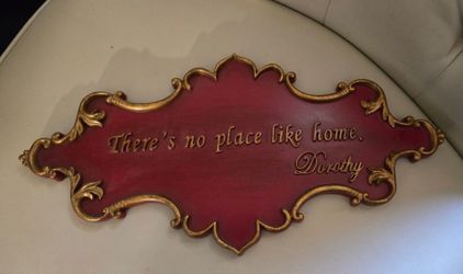 There's No Place Like Home Decorative Wall Plaque