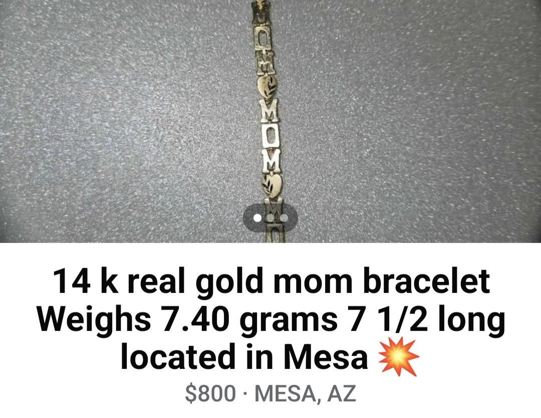 14k Bracelet A Perfect Mother's Day Gift π