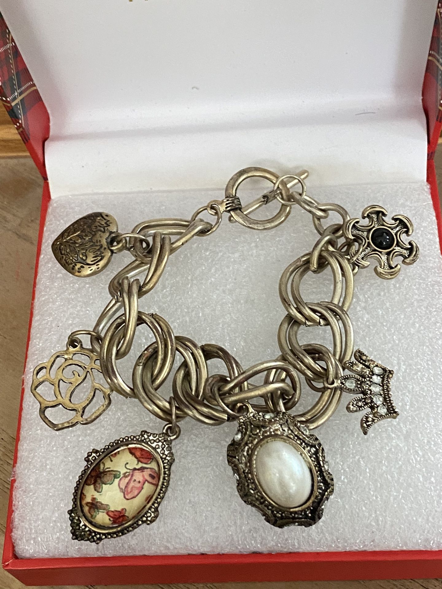 Pulsera Gold Fillet Piedras Joyería Antigua