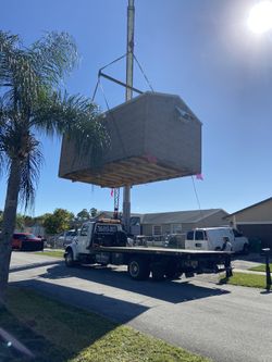 Shed relocated,,, movemo casita de patio