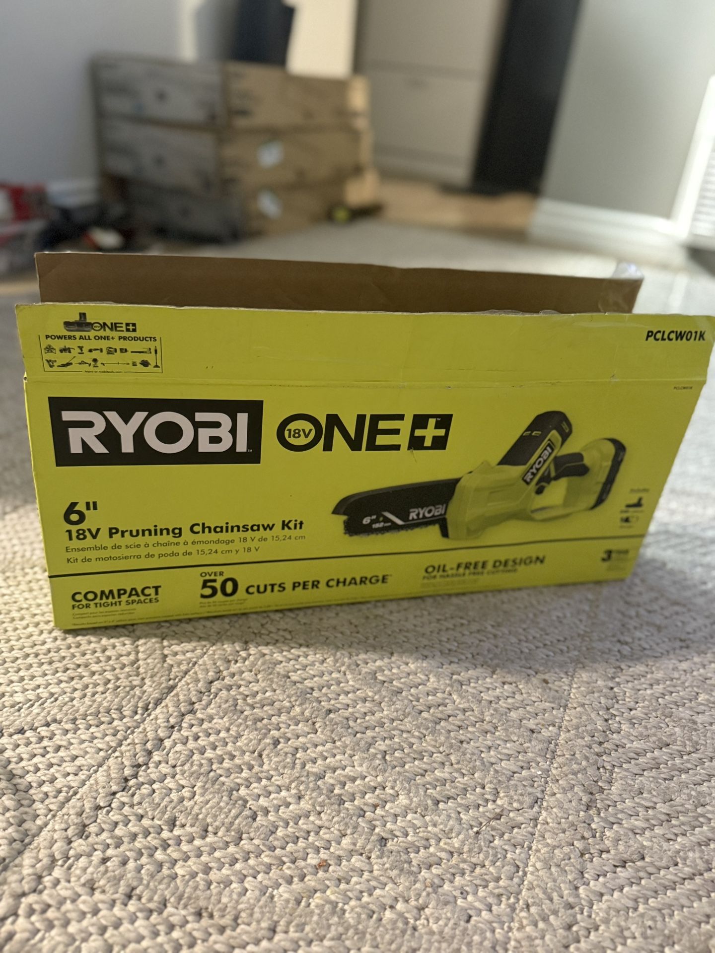 RYOBI ONE+ HP 18V Brushless 6 in. Compact Pruning Mini Chainsaw