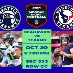 Seahawks vs Texans - Monday Night Football