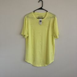NWT Distressed Drop Hem T Shirt 