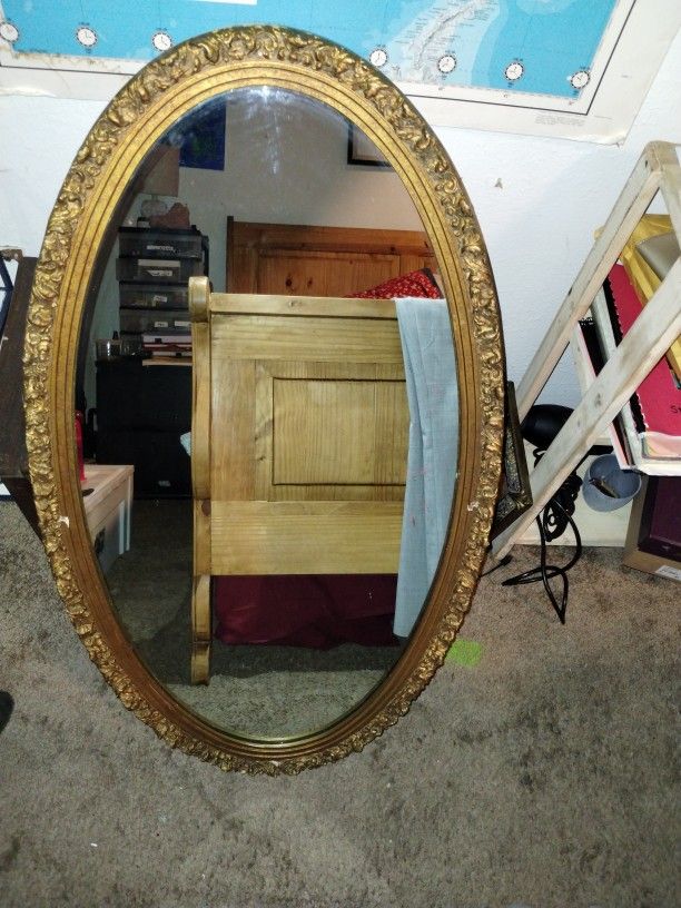 Large Oval Mirror