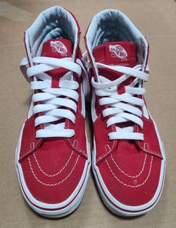 Red High Top Vans Perfect Condition