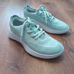 Allbirds Women Size 9.5 Turquoise Tree Runner Go Sneakers TRG Running Shoes