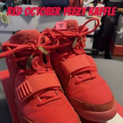 RED OCTOBER YEEZY RAFFLE